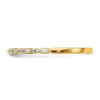 14K Yellow Gold Fancy Diamond Band