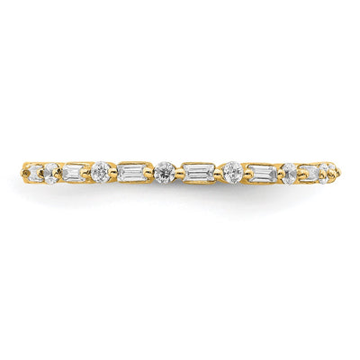 14K Yellow Gold Fancy Diamond Band