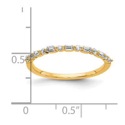 14K Yellow Gold Fancy Diamond Band