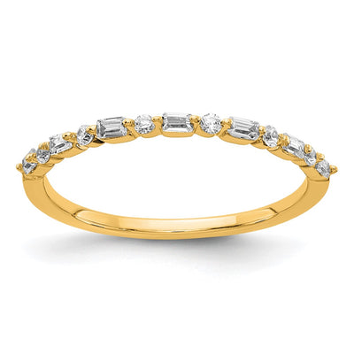 14K Yellow Gold Fancy Diamond Band