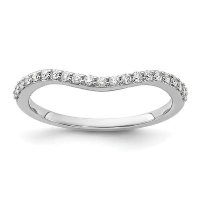 14K white gold diamond ring