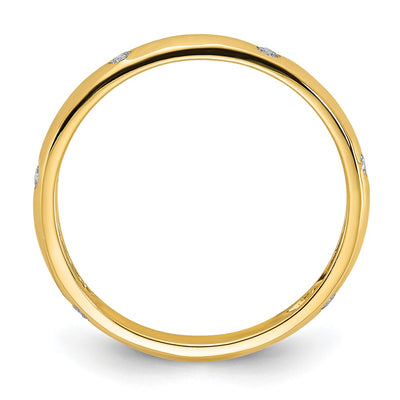 14K 6-stone Diamond Band