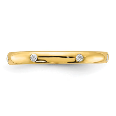 14K 6-stone Diamond Band