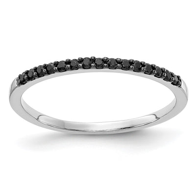 14K white gold diamond band