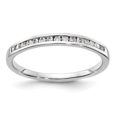 14K white gold diamond band