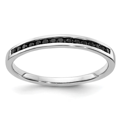14K white gold diamond band