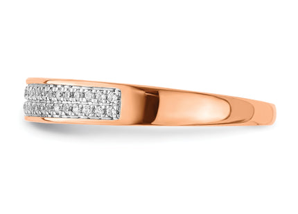 14k 2-row Diamond Band