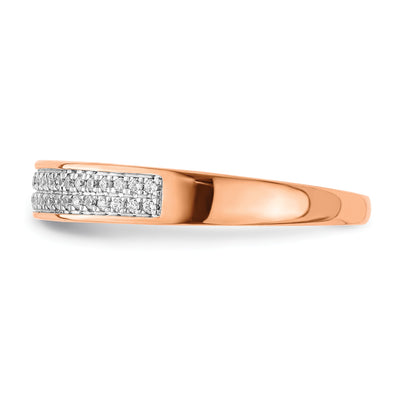 14K 2-row Diamond Band