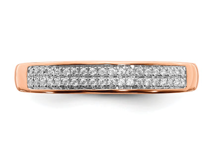 14k 2-row Diamond Band