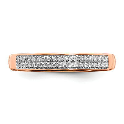14K 2-row Diamond Band