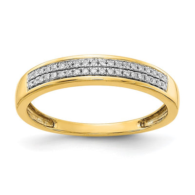 14K gold diamond band