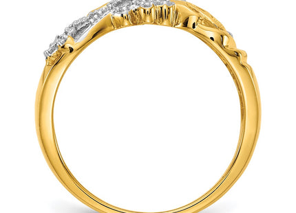 14k Yellow & Rhodium Rings Style RM5676 - Classique Jewelry Inc.