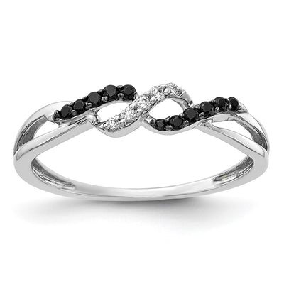 14K white gold diamond ring