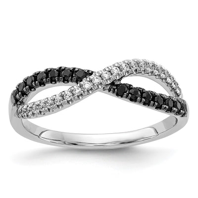 14K white gold diamond ring