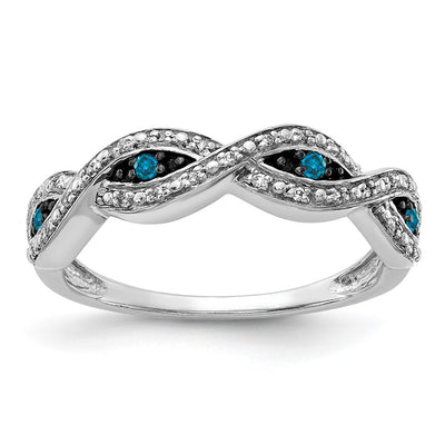14K white gold diamond ring