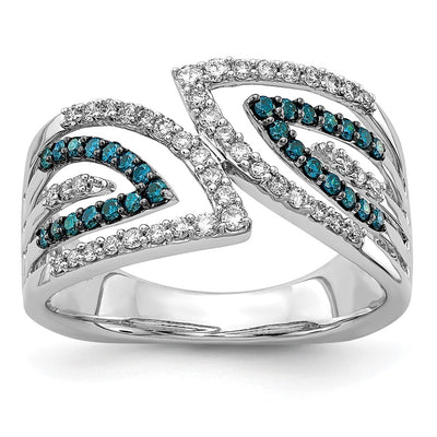 14K white gold diamond ring