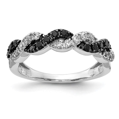 14K white gold diamond ring