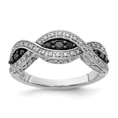 14K white gold diamond ring