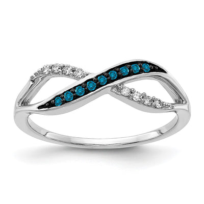 14K white gold diamond ring