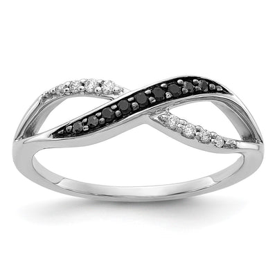 14K white gold diamond ring