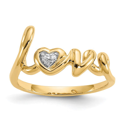 14K gold diamond ring