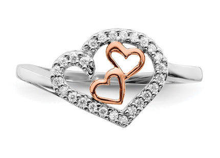 14K White/Rose Gold Rings Style RM5718 - Classique Jewelry Inc.