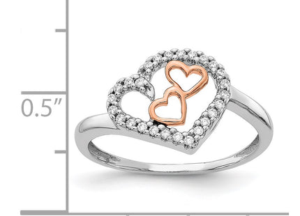 14K White/Rose Gold Rings Style RM5718 - Classique Jewelry Inc.