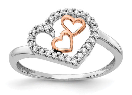 14K White/Rose Gold Rings Style RM5718 - Classique Jewelry Inc.