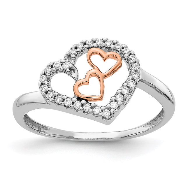 14K White/Rose Gold Rings Style RM5718 - Classique Jewelry Inc.