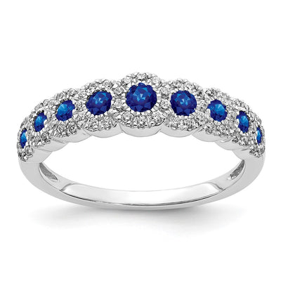 14K white gold diamond ring