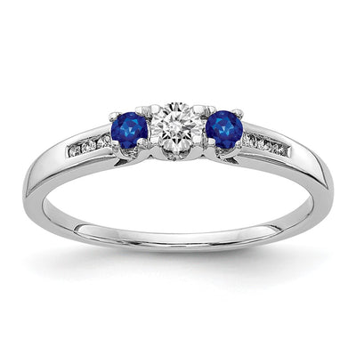 14K white gold diamond ring