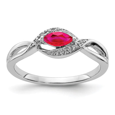 14K white gold diamond ring