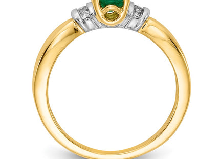 14k Yellow & Rhodium Rings Style RM5762 - Classique Jewelry Inc.