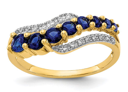 14k Yellow & Rhodium Rings Style RM5772 - Classique Jewelry Inc.