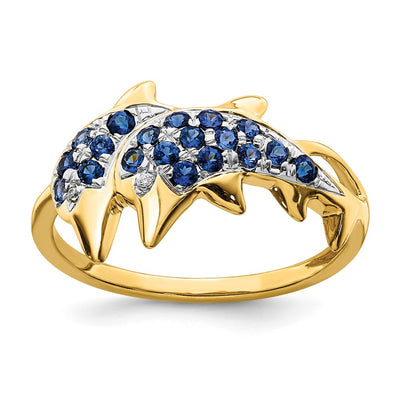 14K gold diamond ring
