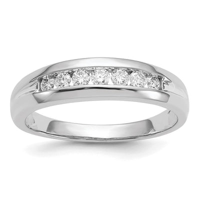 14K white gold diamond ring