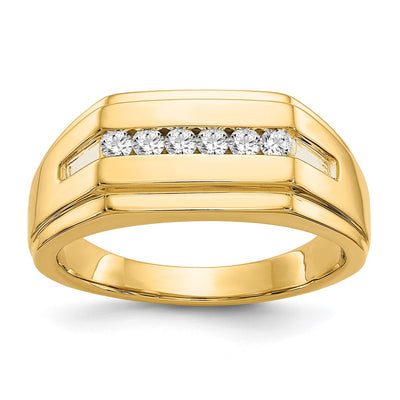14K gold diamond ring