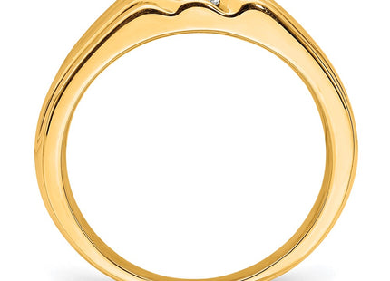 14k Yellow & Rhodium Rings Style RM5799 - Classique Jewelry Inc.