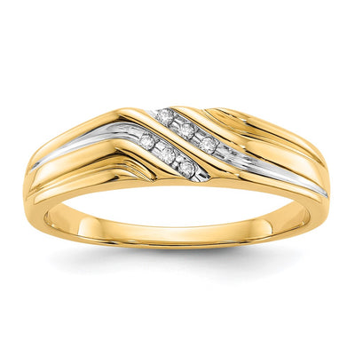 14K gold diamond ring