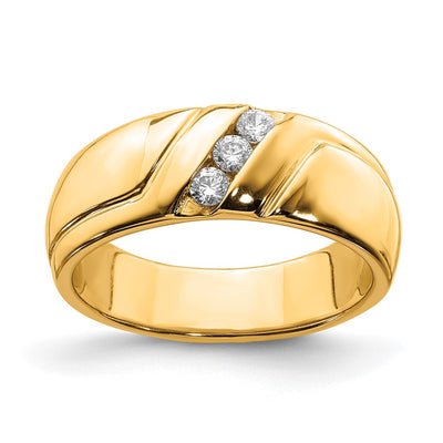 14K gold diamond ring