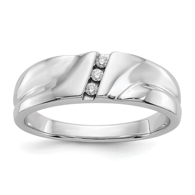 14K white gold diamond ring