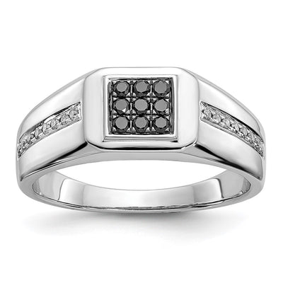 14K white gold diamond ring