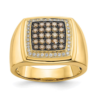 14K gold diamond ring