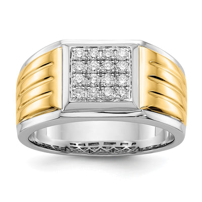 14K gold diamond ring