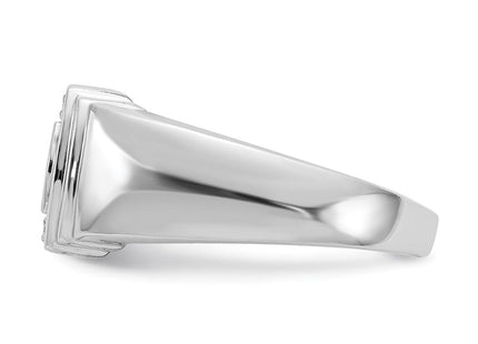 IB Goodman 14K White Gold 1/20 carat AA Diamond Men's DAD Ring, view 2
