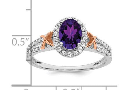 14K White/Rose Gold Rings Style RM5957 - Classique Jewelry Inc.