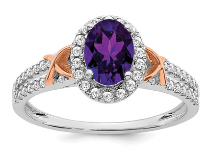 14K White/Rose Gold Rings Style RM5957 - Classique Jewelry Inc.