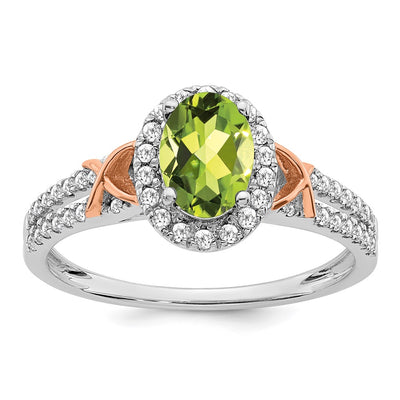 14K white gold diamond ring