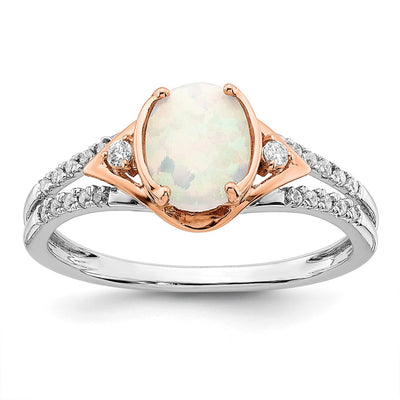 14K gold diamond ring
