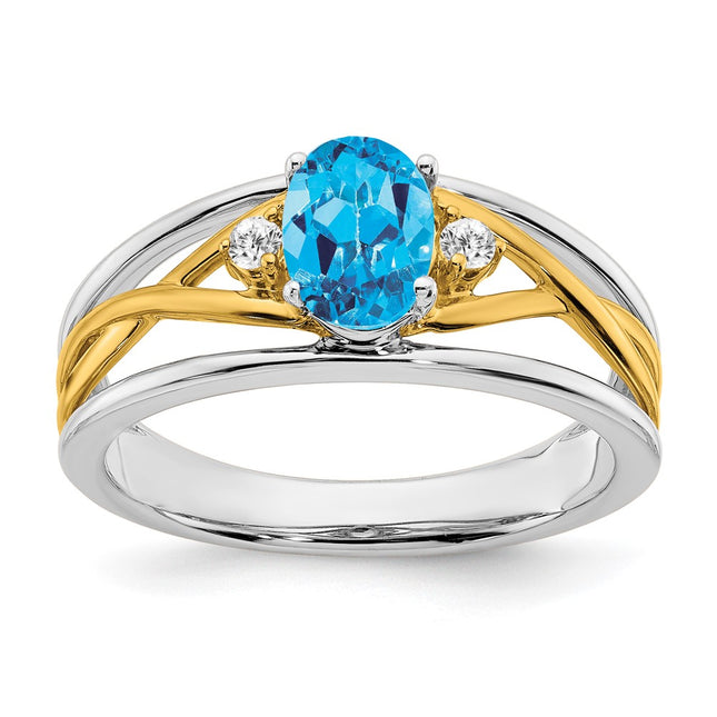 14k Two-tone Rings Style RM5959 - Classique Jewelry Inc.